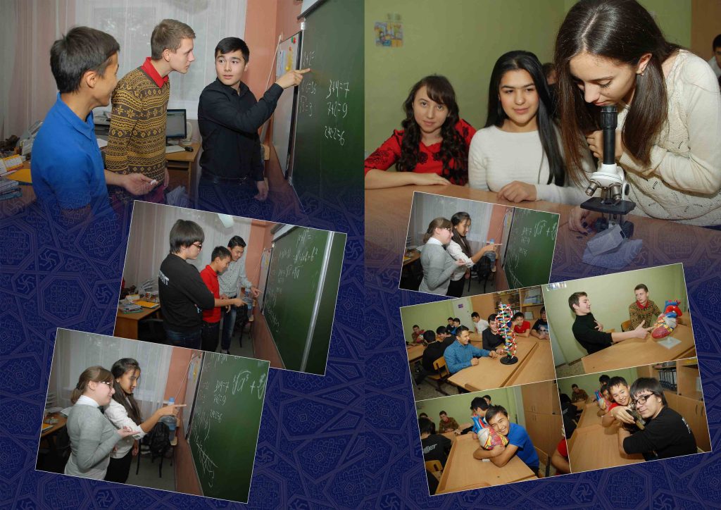 Выпускной альбом - фото выпускников (9 класс) в учебной комнате